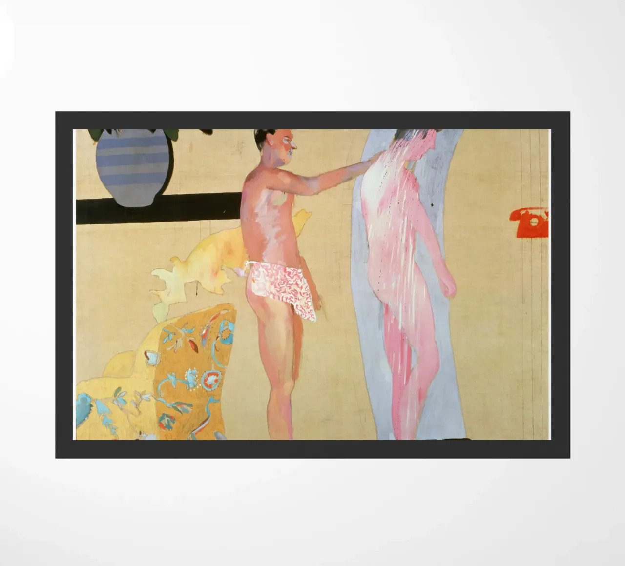 Oil on canvas doormat by phillipp veisenberg