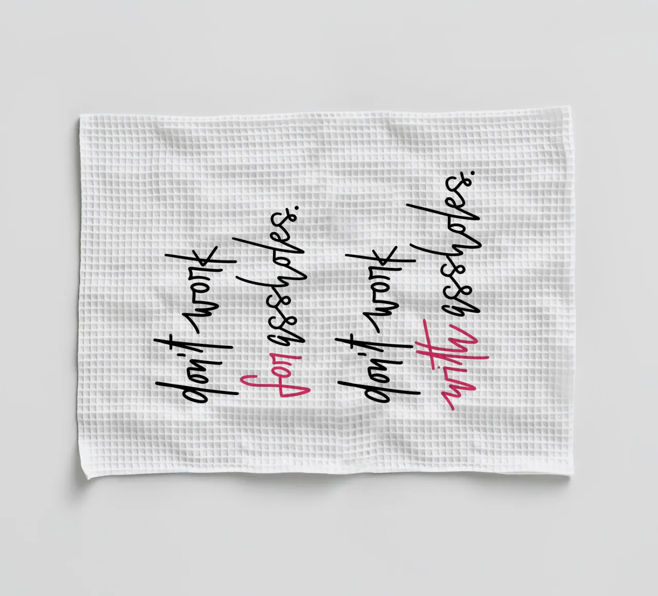 Typografie Poster Statement Office Poster Selbstliebe Power tea towel by LIMITED EDITION LETTERS