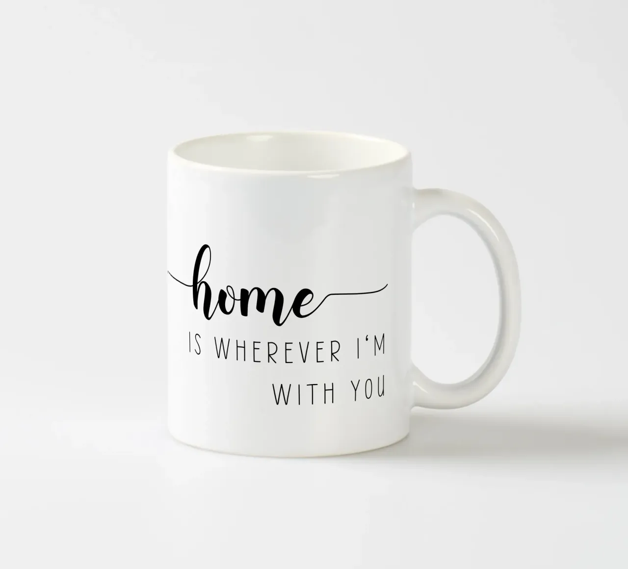Casa è ovunque io sia con te tazza in ceramica da Shark Printables