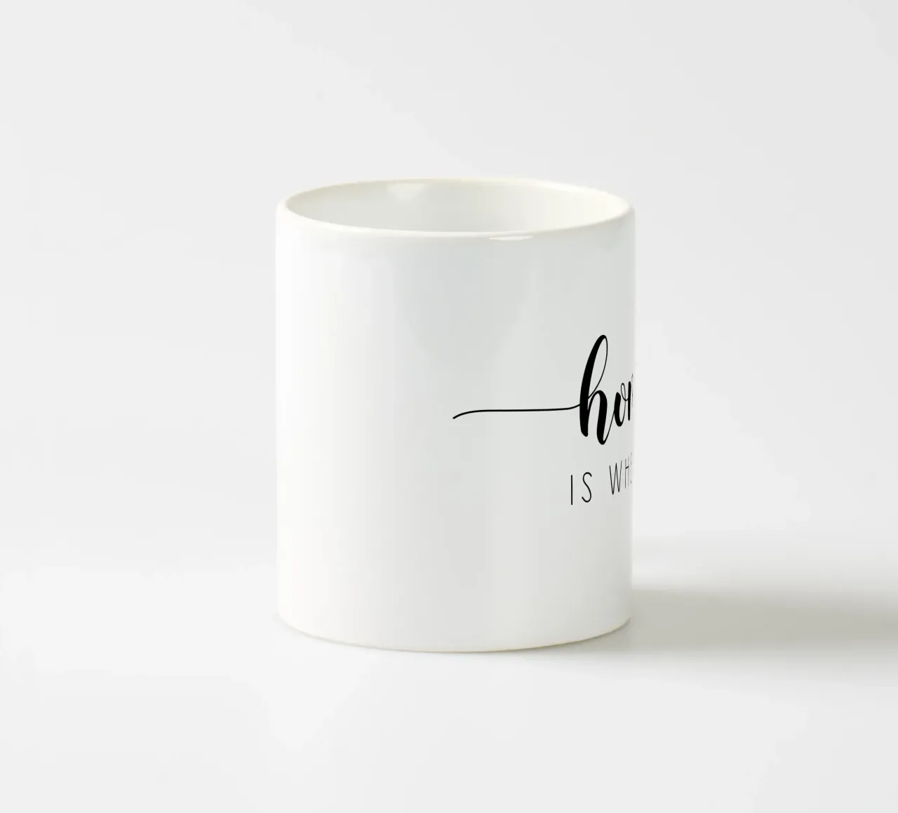 Casa è ovunque io sia con te tazza in ceramica da Shark Printables