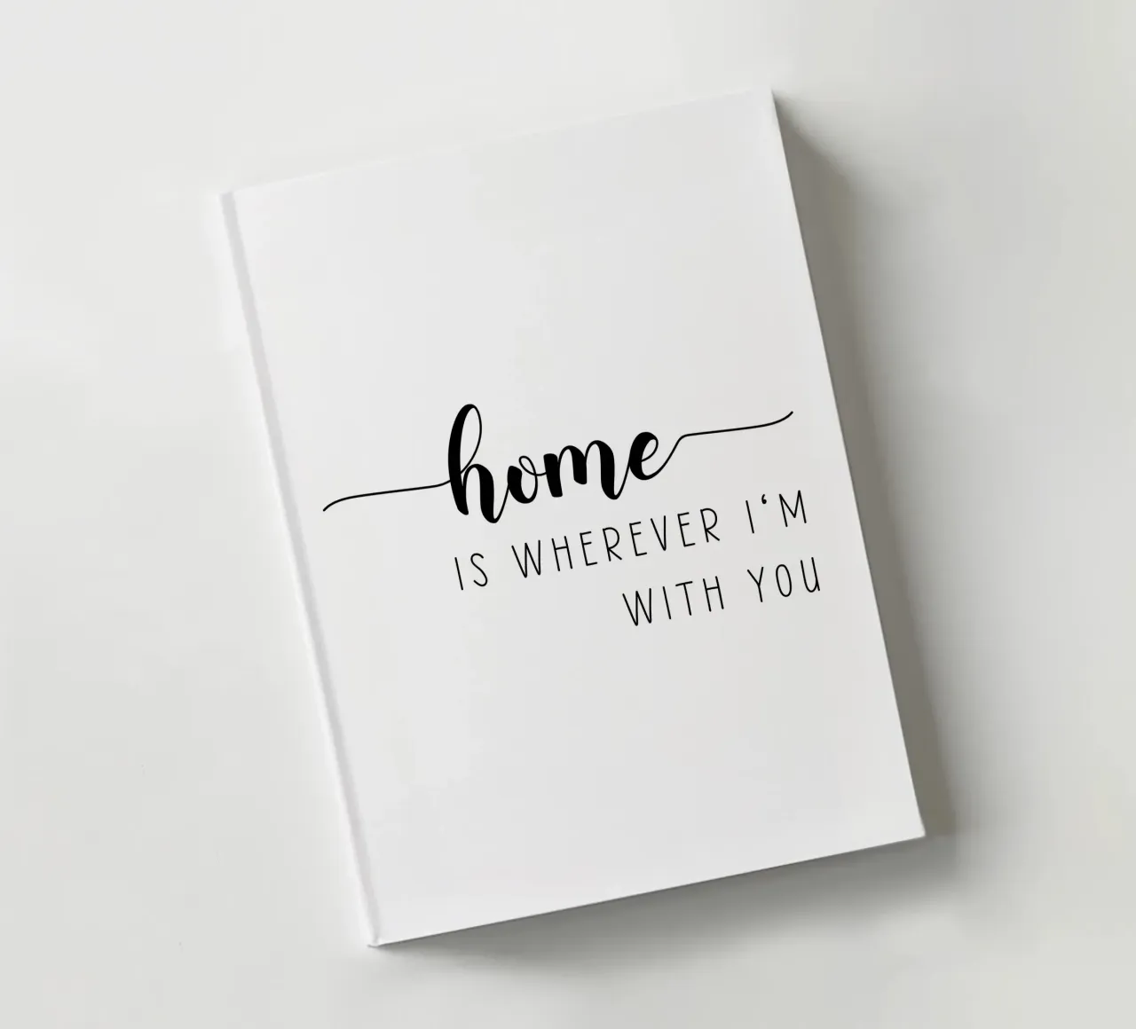 Home Is Wherever I'm With You notebook by Shark Printables