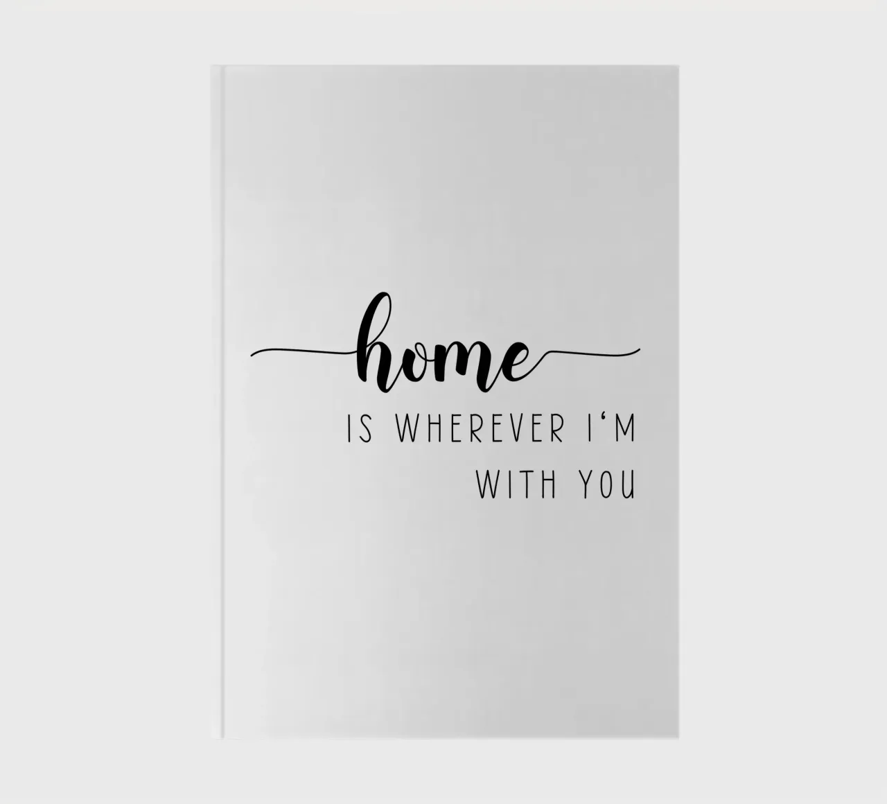 Home Is Wherever I'm With You notebook by Shark Printables