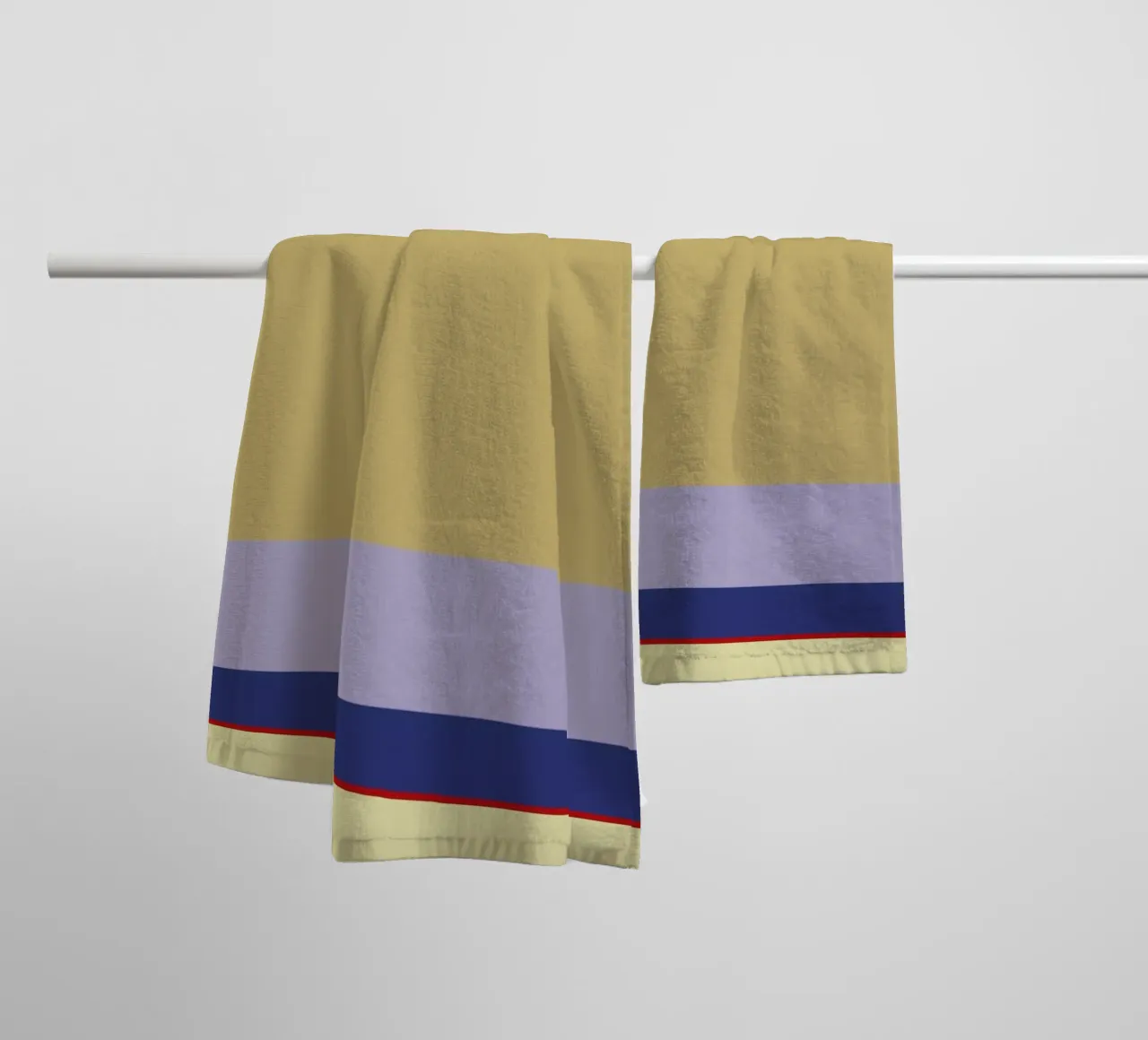 Stripe Yellow 1 asciugamano da bagno da 170QM