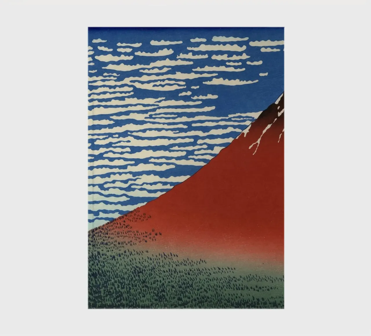 Red Fuji notebook by khanrosie
