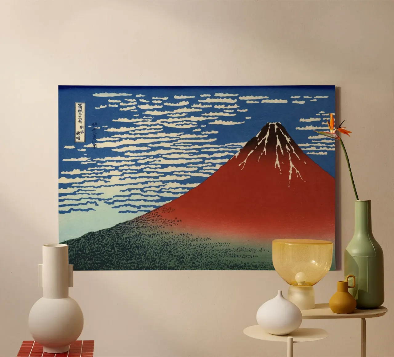 Red Fuji canvas by khanrosie