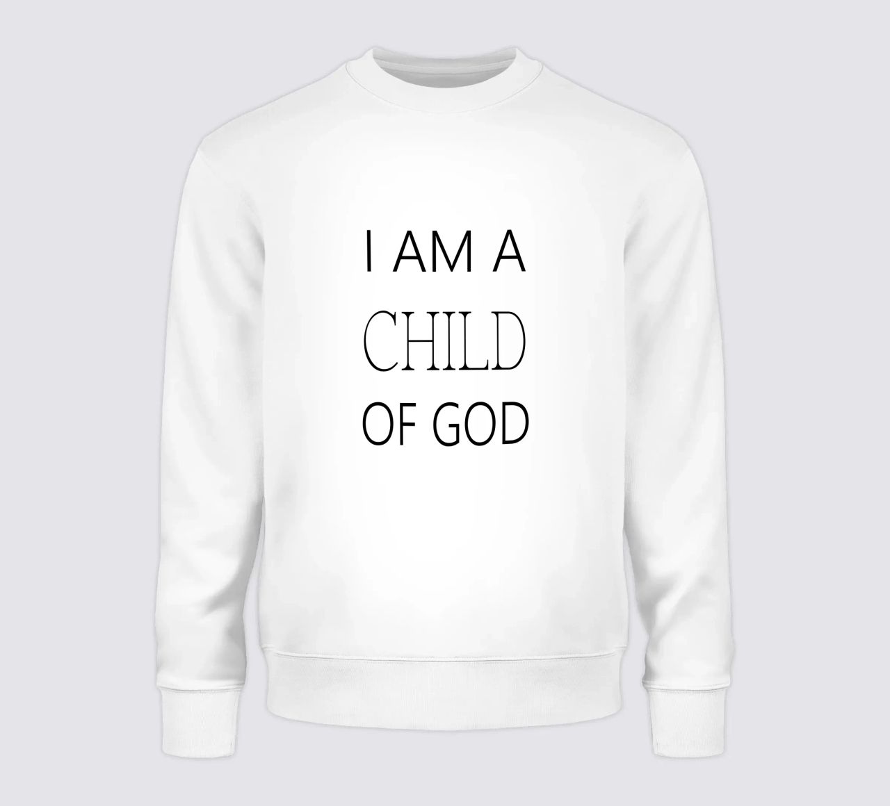 Soy hijo de Dios sudadera de Shark Printables