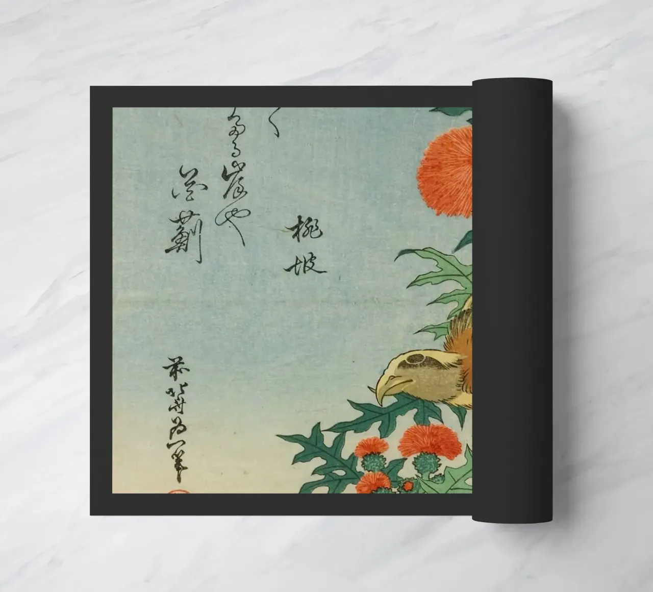 hokusai crocetta e cardo zerbino da khanrosie