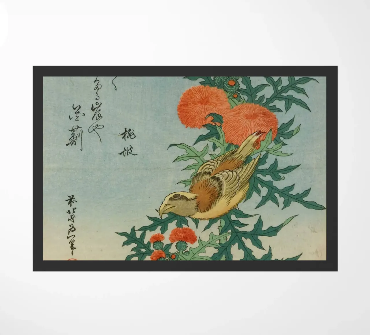 hokusai crocetta e cardo zerbino da khanrosie