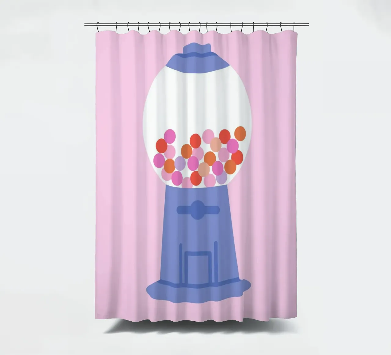 Kaugummiautomat shower curtain by designlenamarie