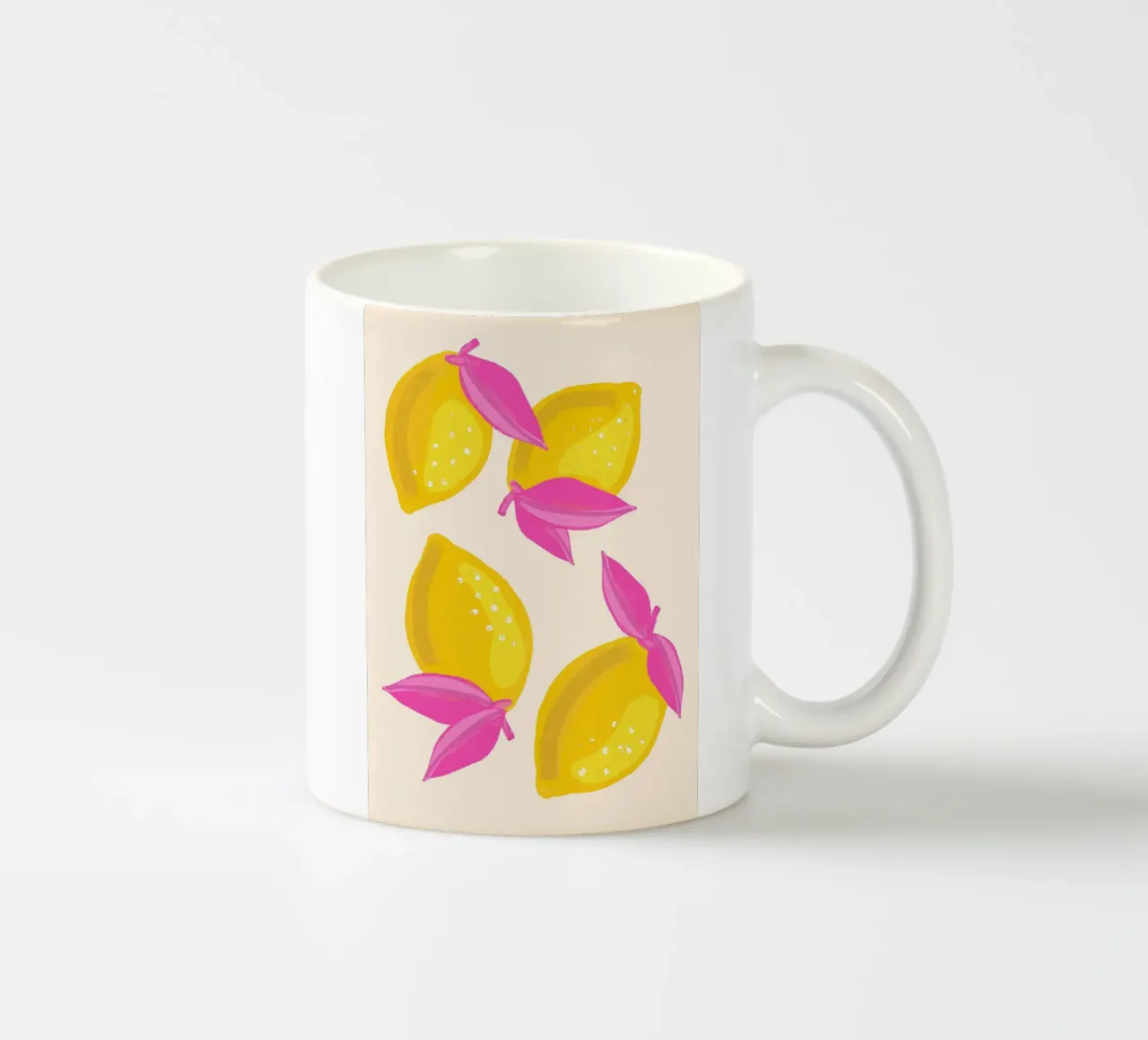pinky lemon tazza in ceramica da designlenamarie