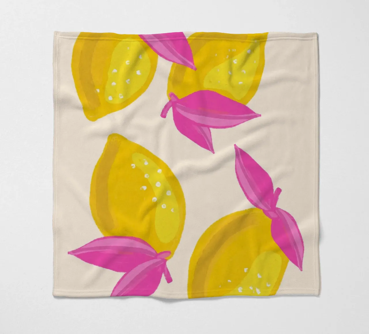pinky lemon coperta in pile da designlenamarie