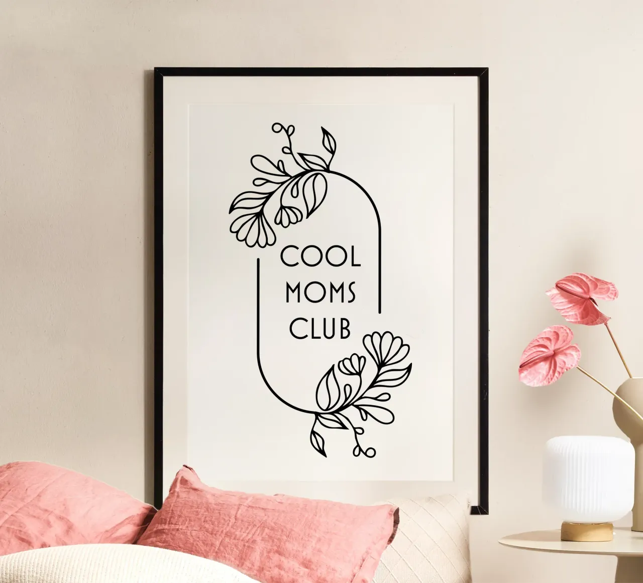 Toffe moeders poster met aluminium frame van Ana Paniagua Design