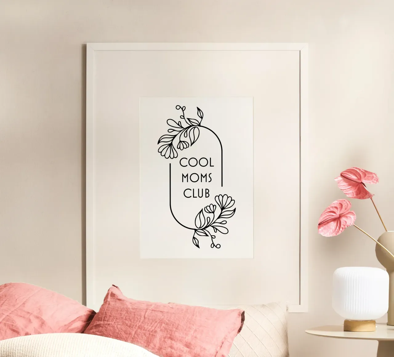 Toffe moeders poster met aluminium frame van Ana Paniagua Design