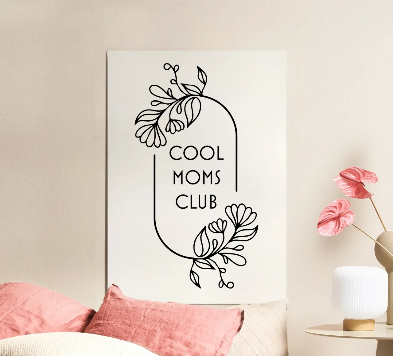Toffe moeders poster met aluminium frame van Ana Paniagua Design
