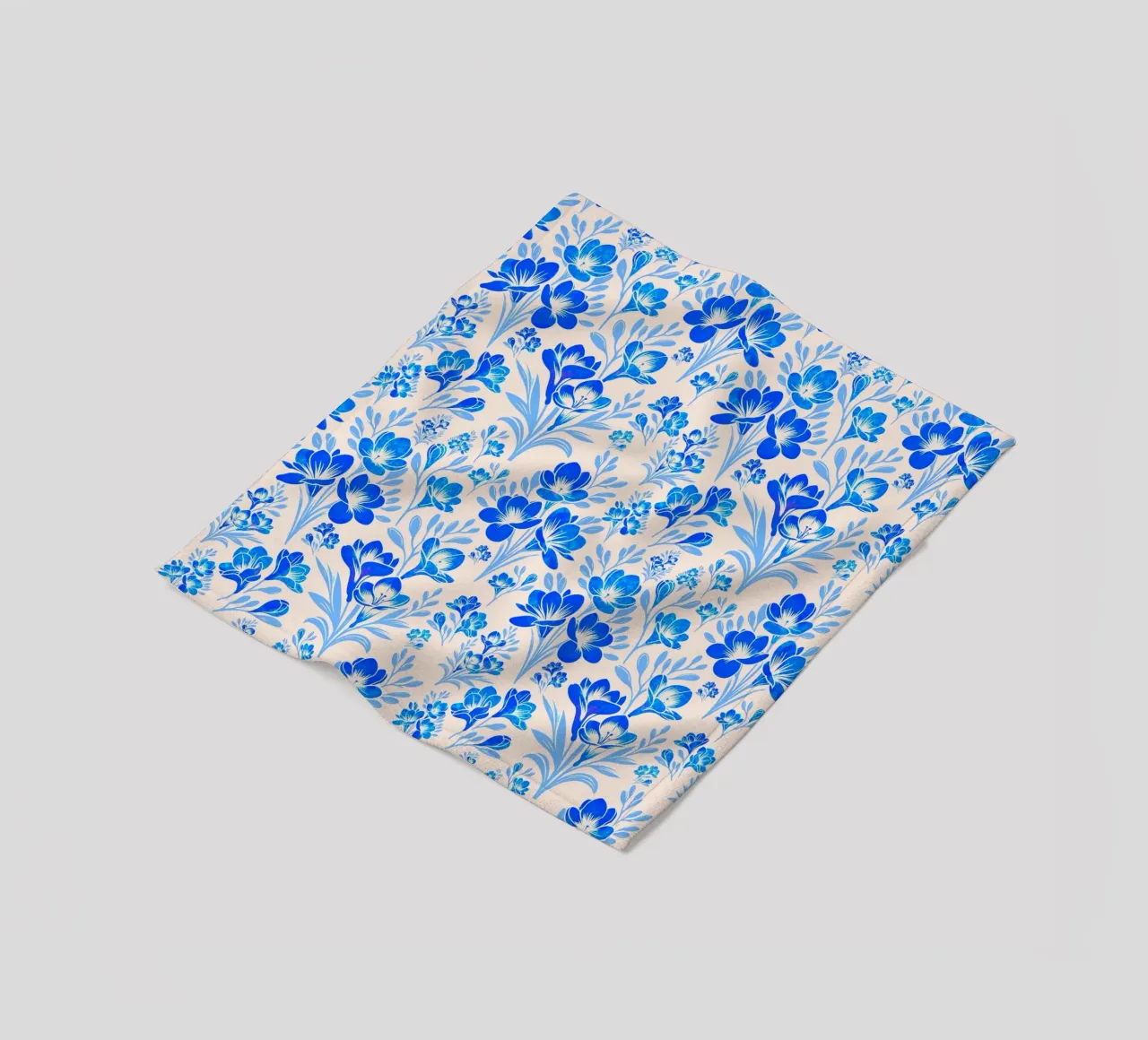 Fiori di fresia blu coperta in pile da SilverPegasus