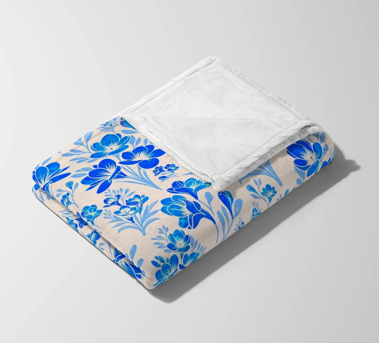 Fiori di fresia blu coperta in pile da SilverPegasus