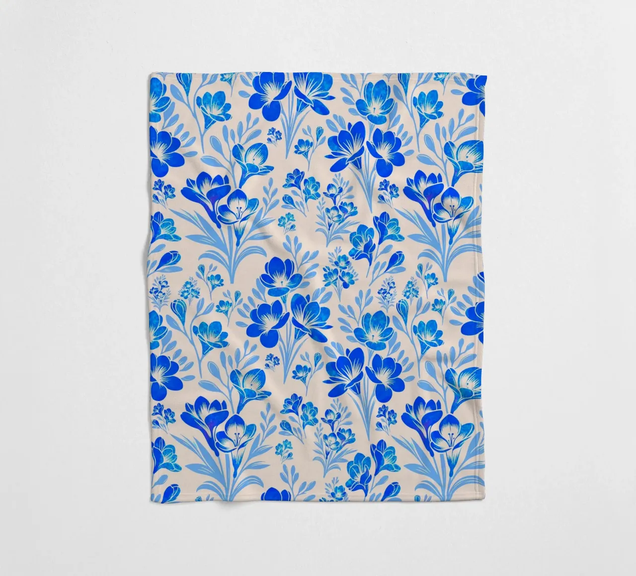 Fiori di fresia blu coperta in pile da SilverPegasus