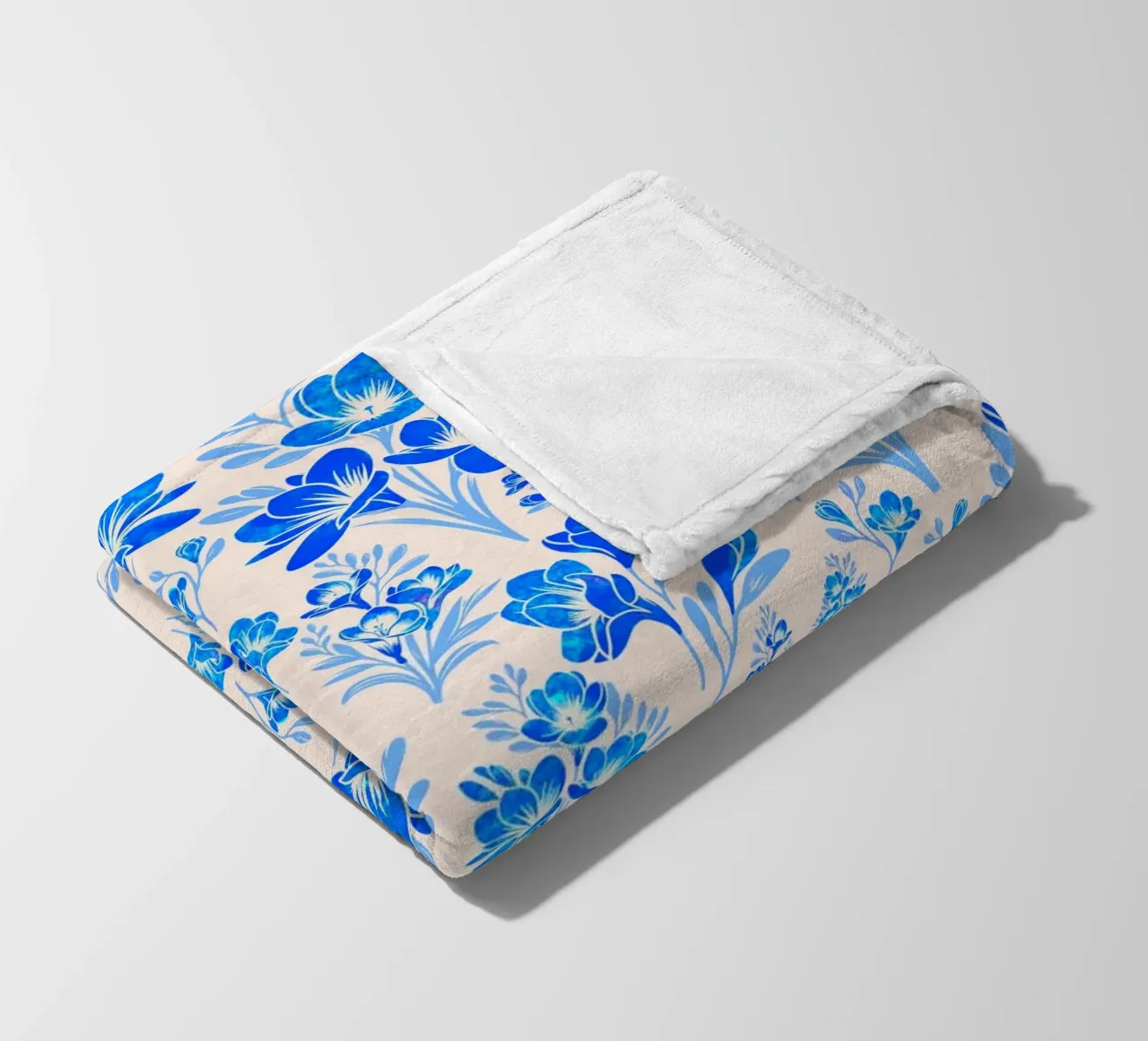Fiori di fresia blu coperta in pile da SilverPegasus