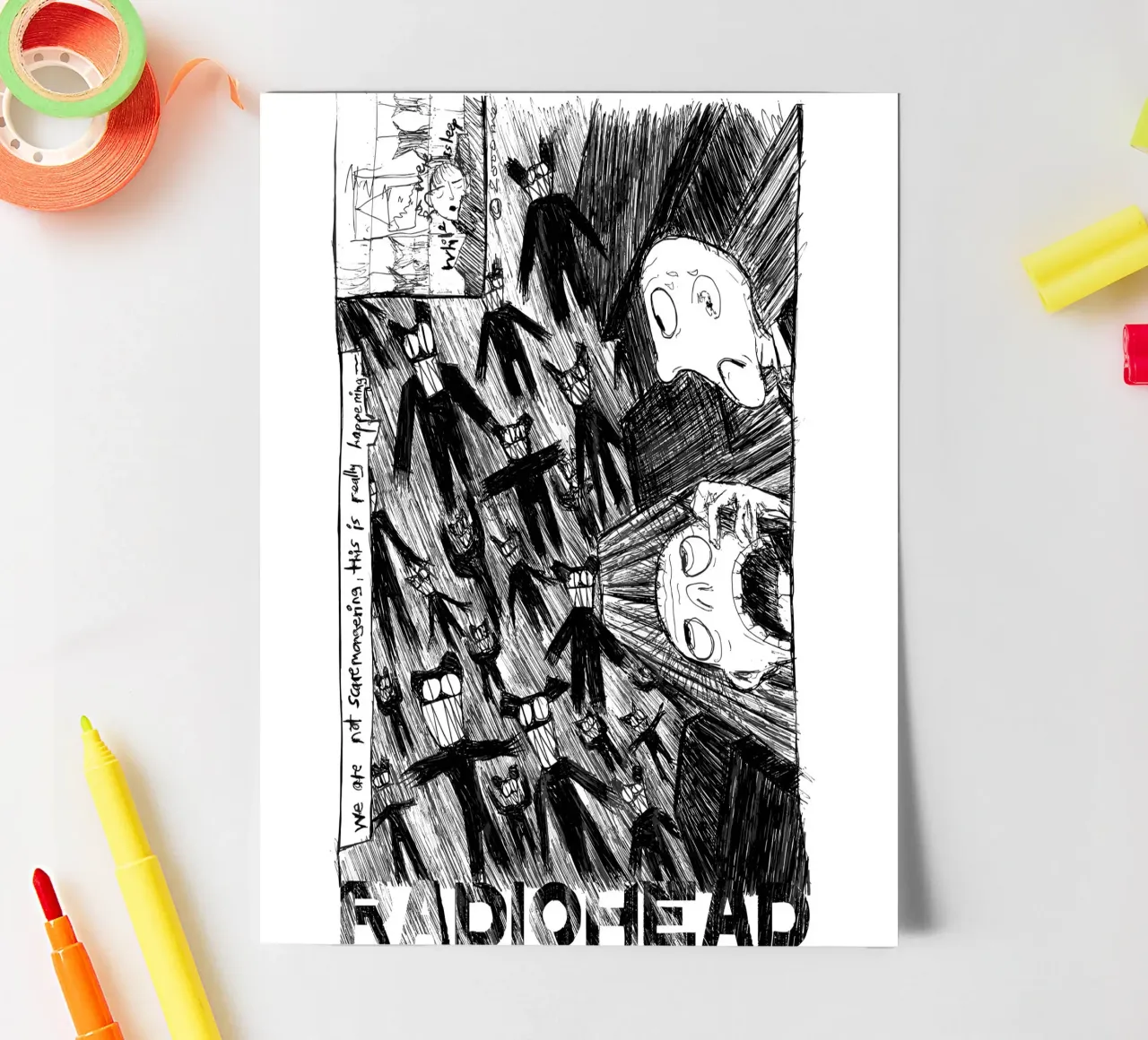 Five Bellow sticker sheet by Musc-Fav