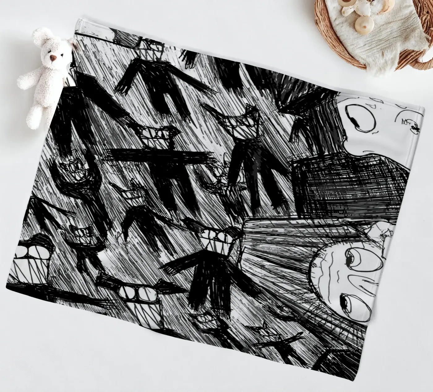 Five Bellow Fleecedecke von Musc-Fav