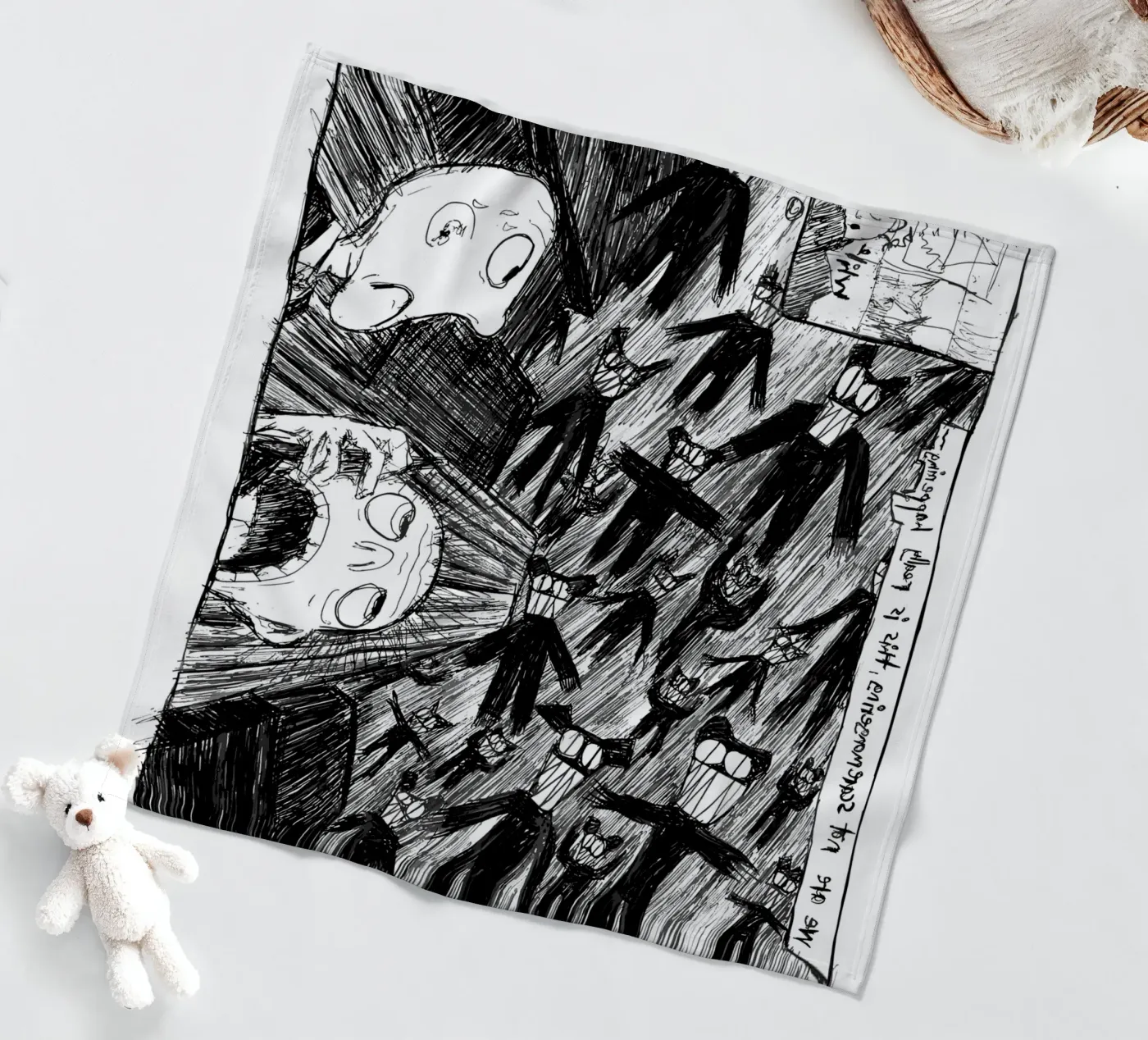 Five Bellow fleece blanket by Musc-Fav