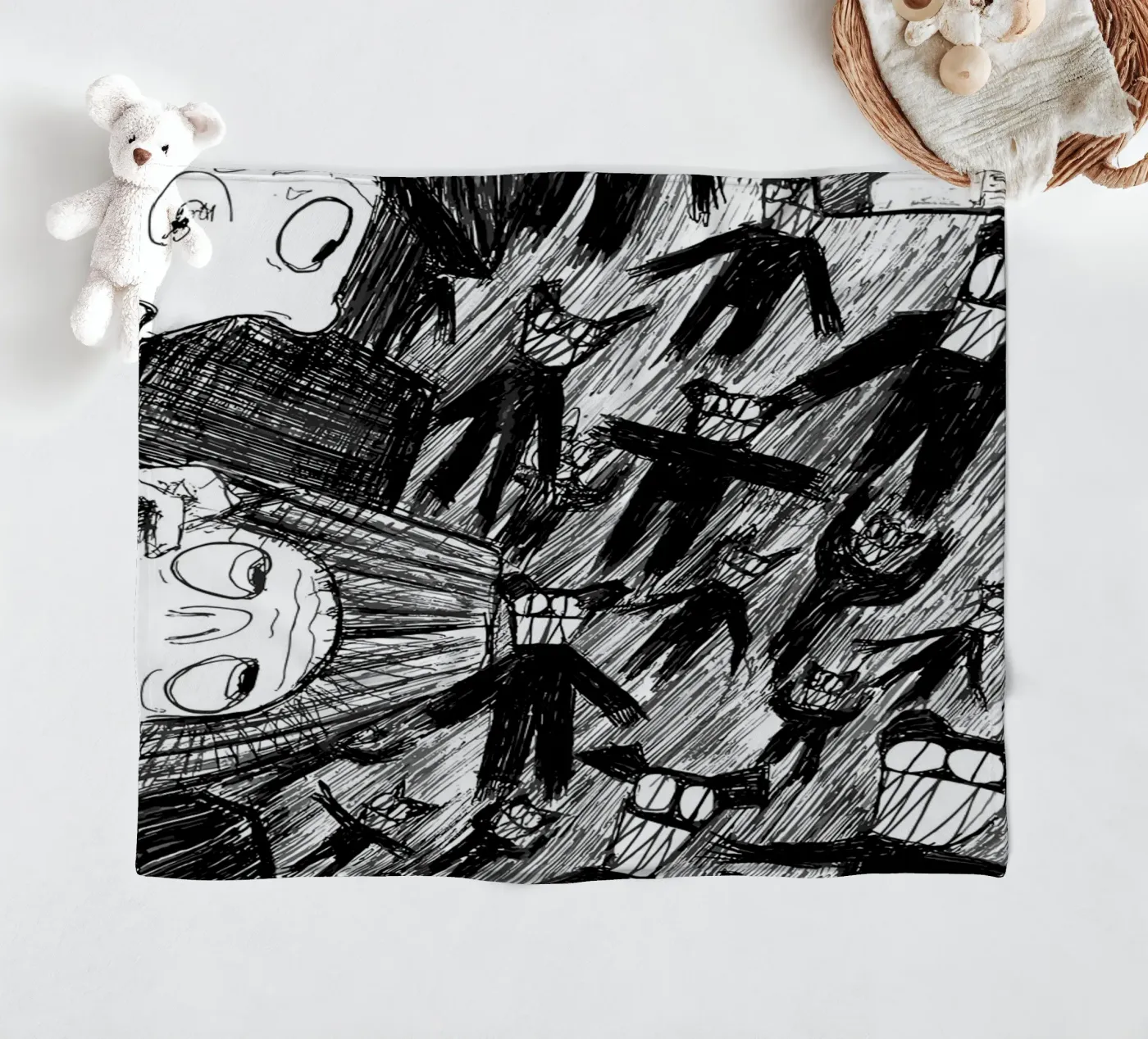 Five Bellow fleece blanket by Musc-Fav