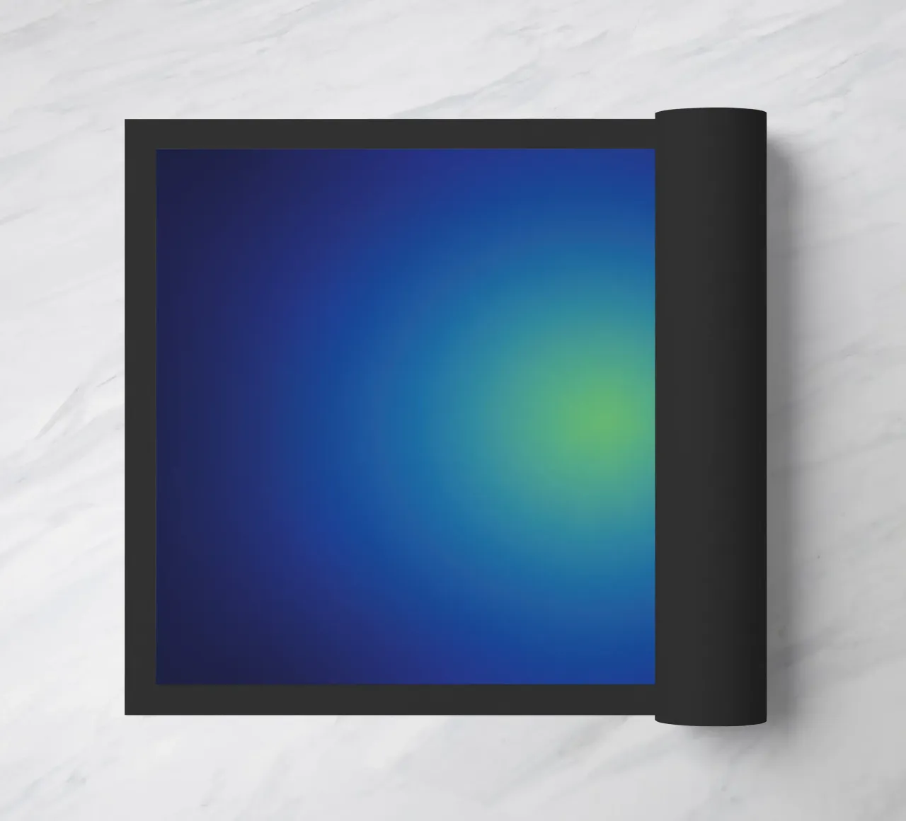 Delicato gradiente Notte blu profondo Aurora zerbino da Katja Stehle Design
