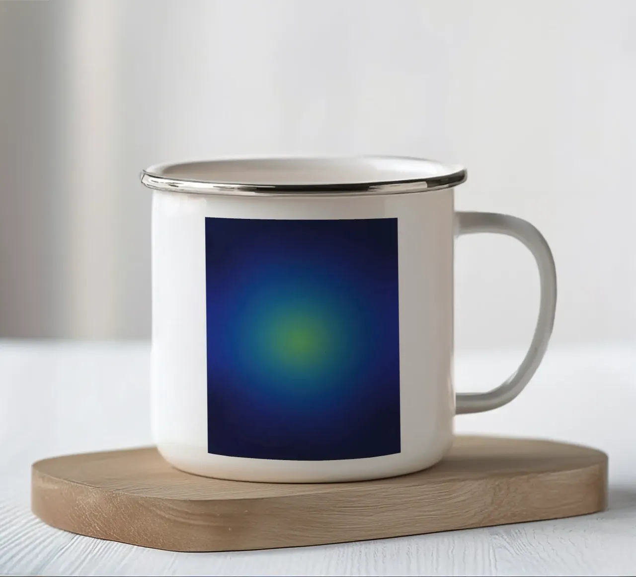 Delicato gradiente Notte blu profondo Aurora tazza in smalto da Katja Stehle Design
