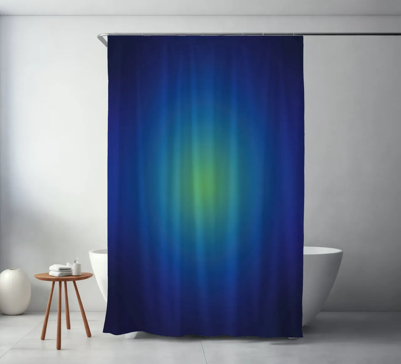 Delicato gradiente Notte blu profondo Aurora tenda da doccia da Katja Stehle Design