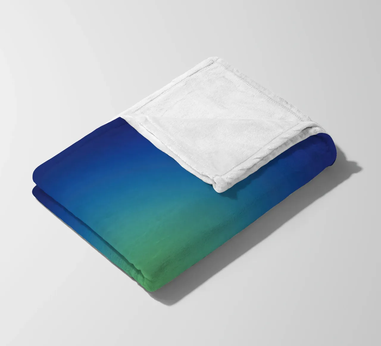 Delicato gradiente Notte blu profondo Aurora coperta in pile da Katja Stehle Design
