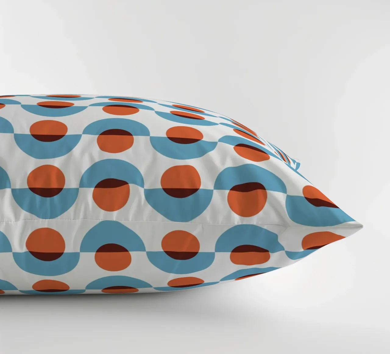 Up and down seamless geometry pattern decorative cushion by Little Dean