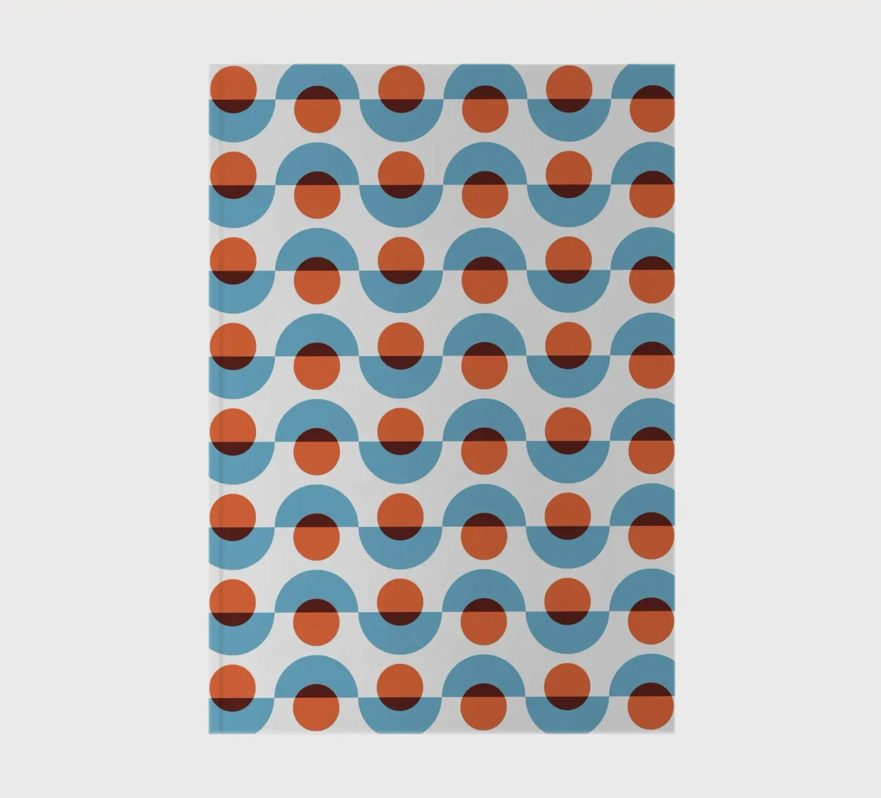 Up and down seamless geometry pattern notebook by Little Dean