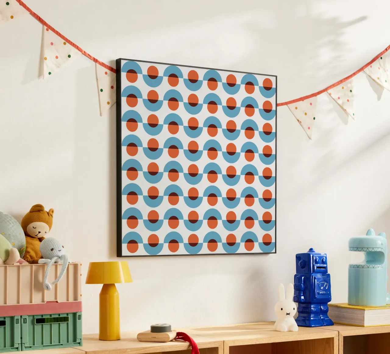 Up and down seamless geometry pattern alu-dibond by Little Dean