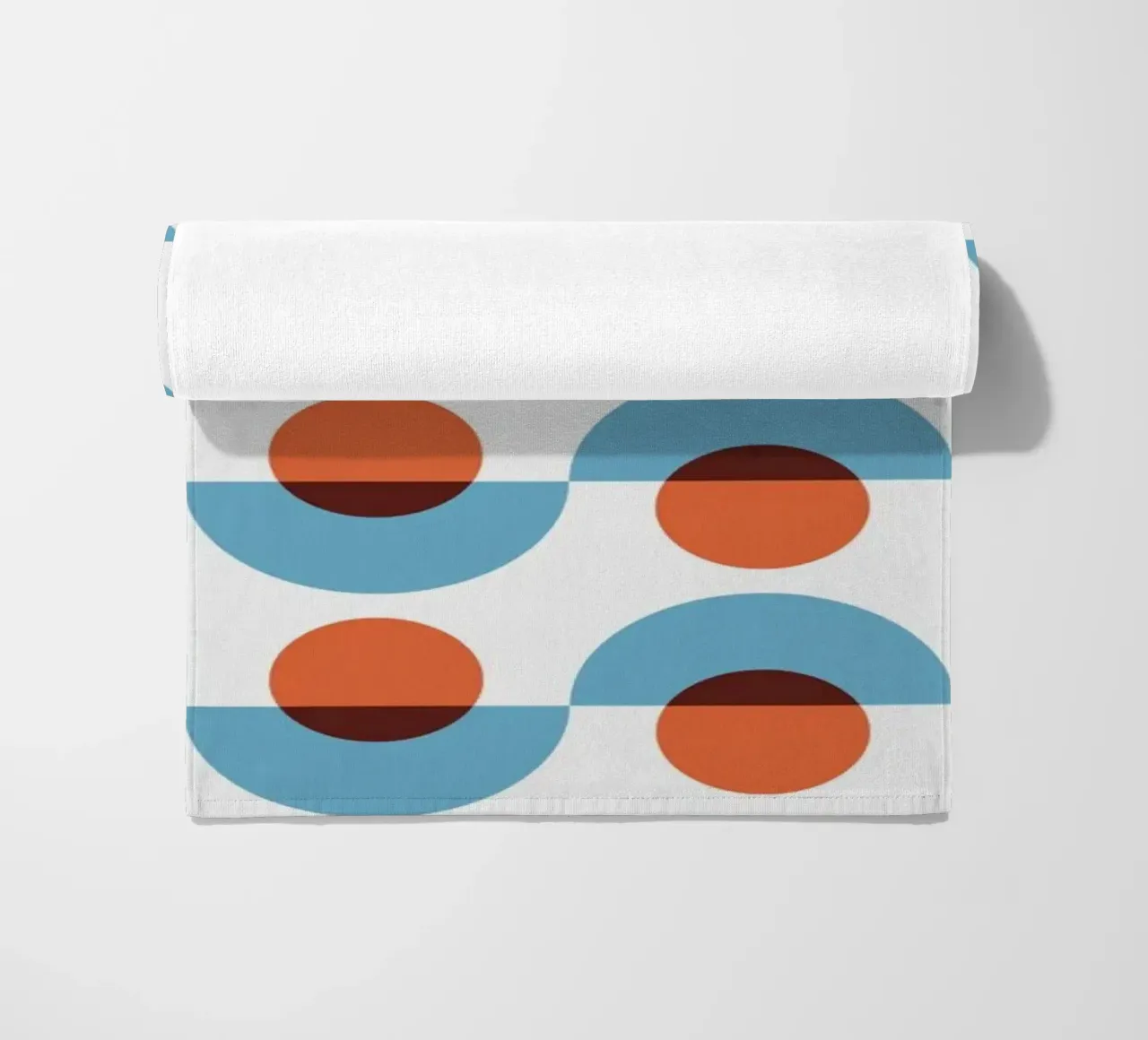 Up and down seamless geometry pattern beach towel by Little Dean