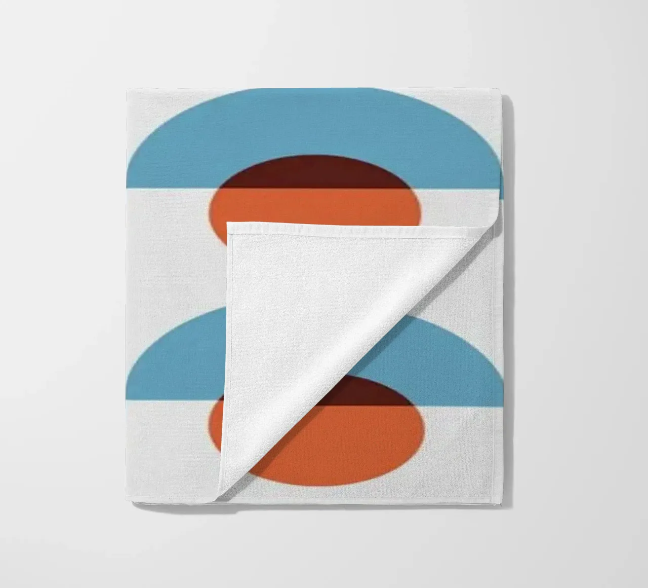 Up and down seamless geometry pattern beach towel by Little Dean