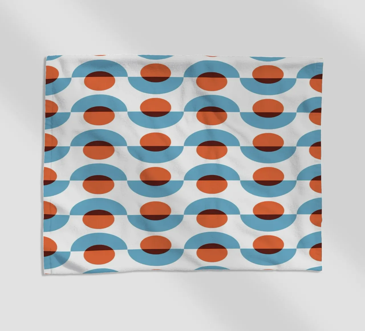 Up and down seamless geometry pattern beach towel by Little Dean