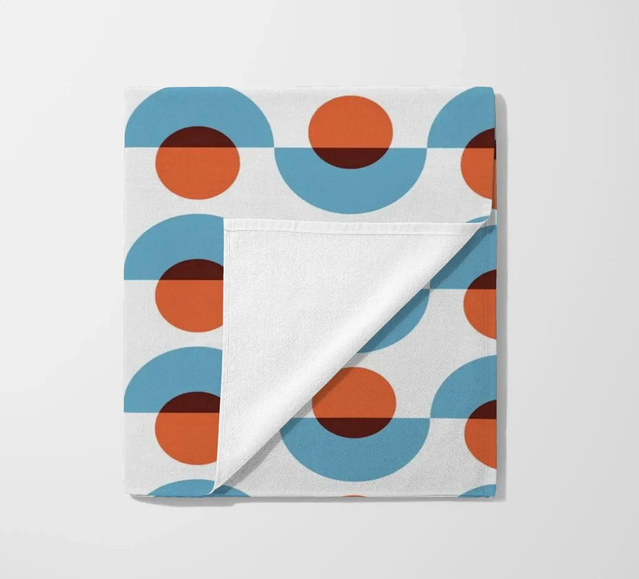Up and down seamless geometry pattern beach towel by Little Dean