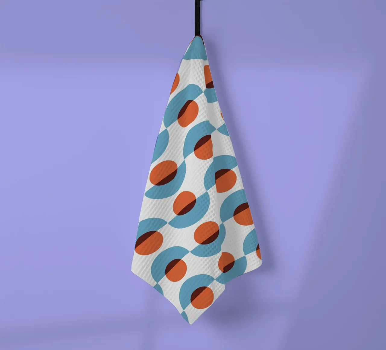 Up and down seamless geometry pattern tea towel by Little Dean