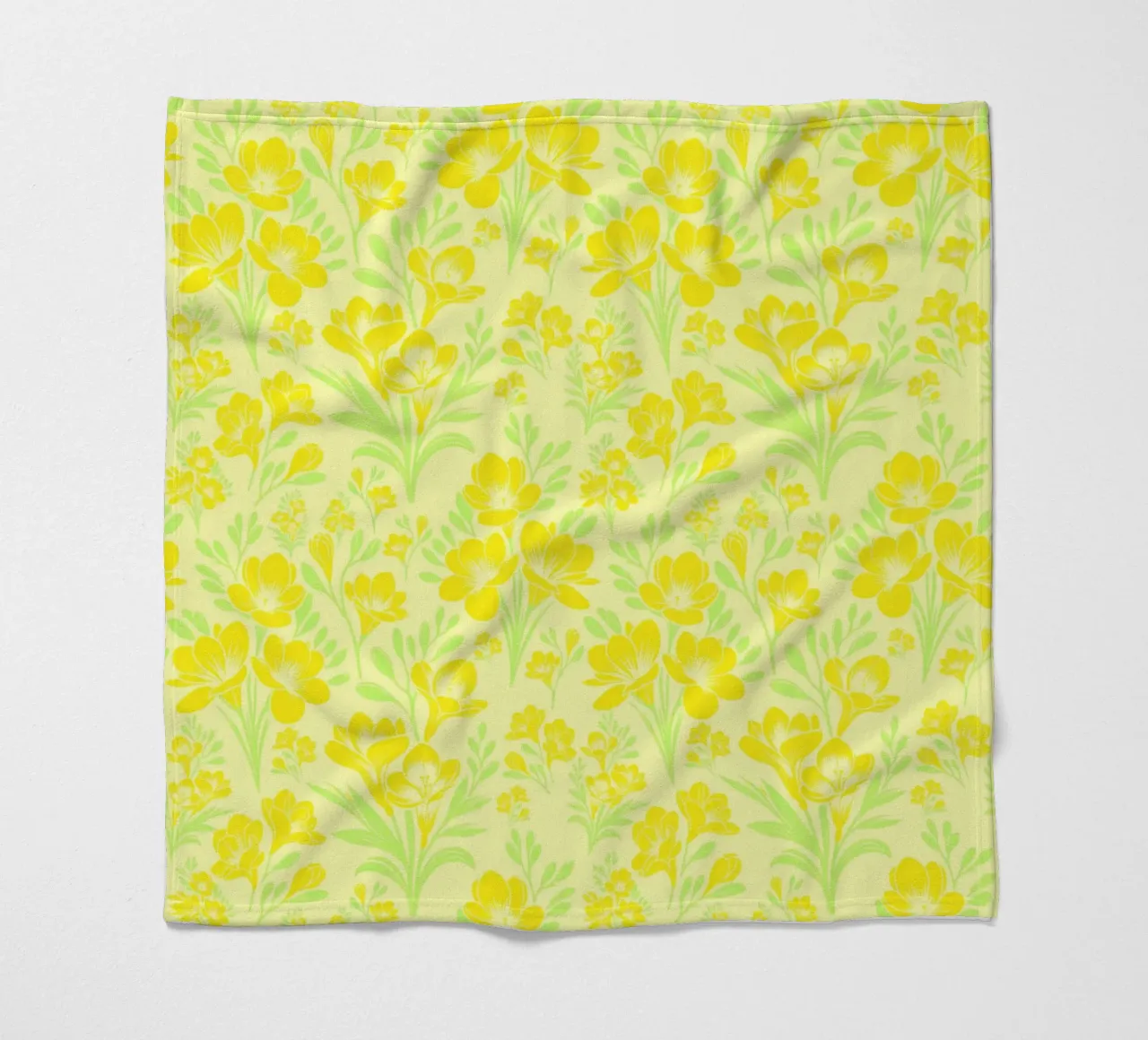 Fiori di fresia gialli coperta in pile da SilverPegasus