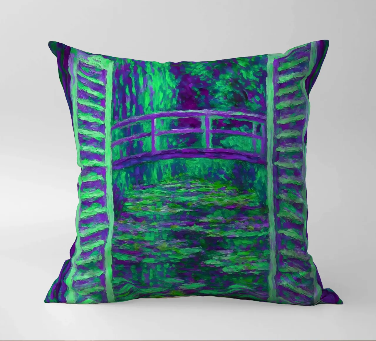 Nénuphar Vue sur l'étang Style Monet coussin de ARTOMATIC