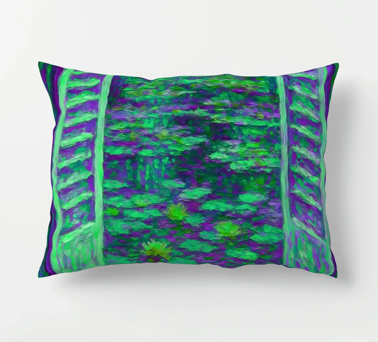 Nénuphar Vue sur l'étang Style Monet coussin de ARTOMATIC