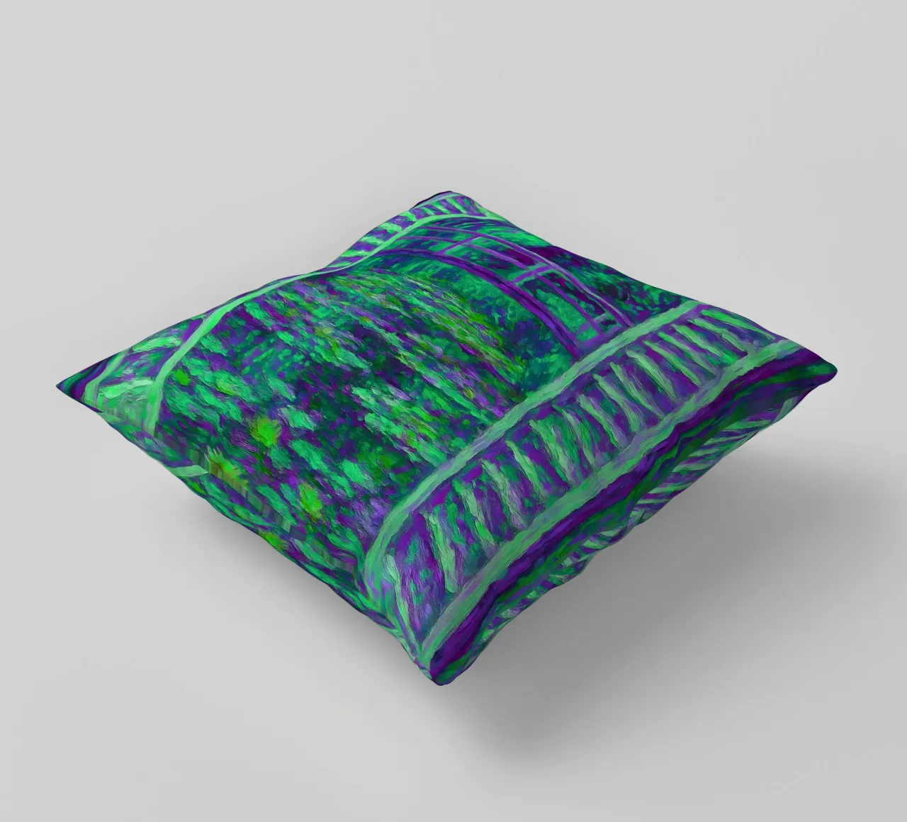 Nénuphar Vue sur l'étang Style Monet coussin de ARTOMATIC