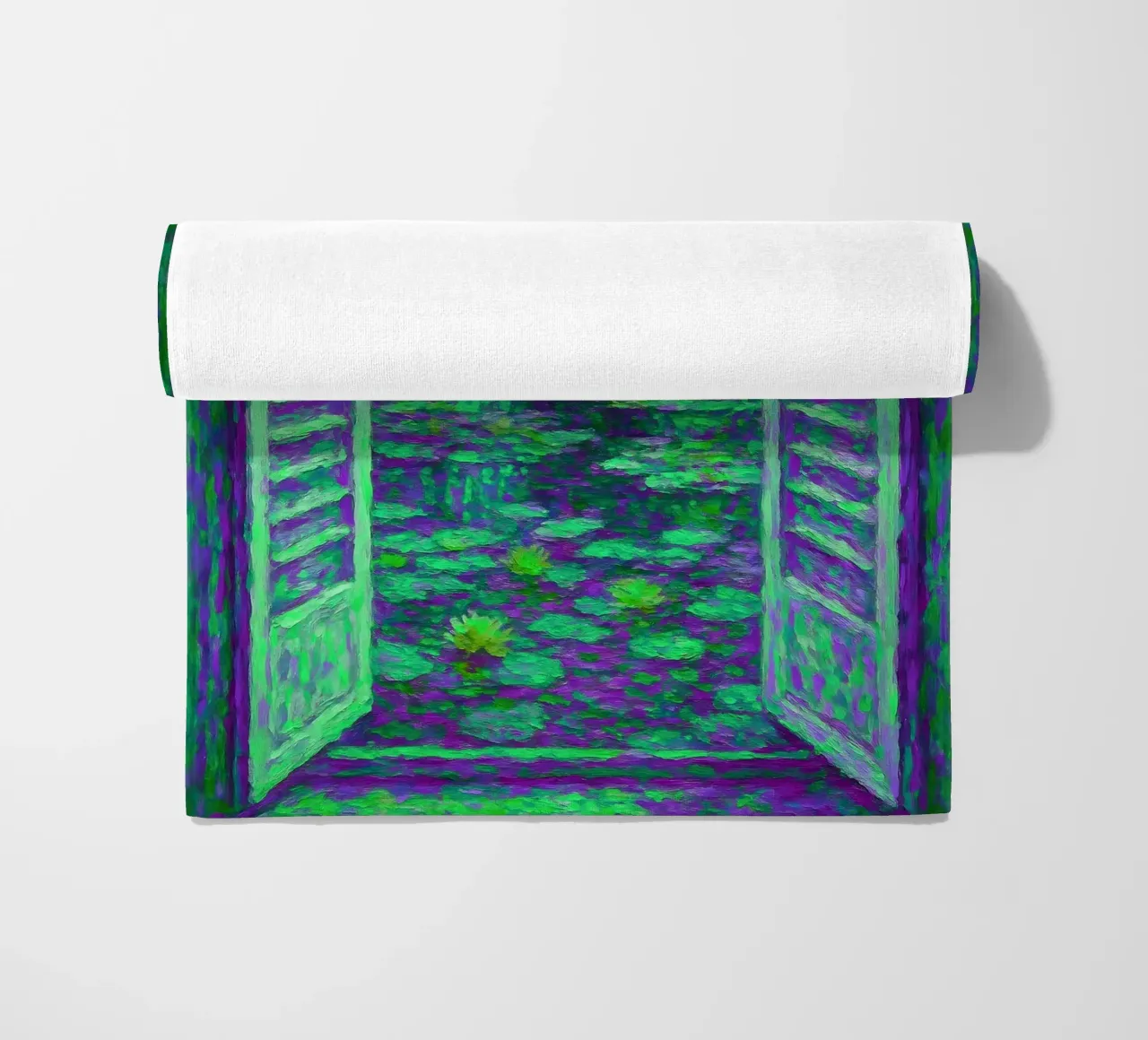 Nénuphar Vue sur l'étang Style Monet serviette de plage de ARTOMATIC