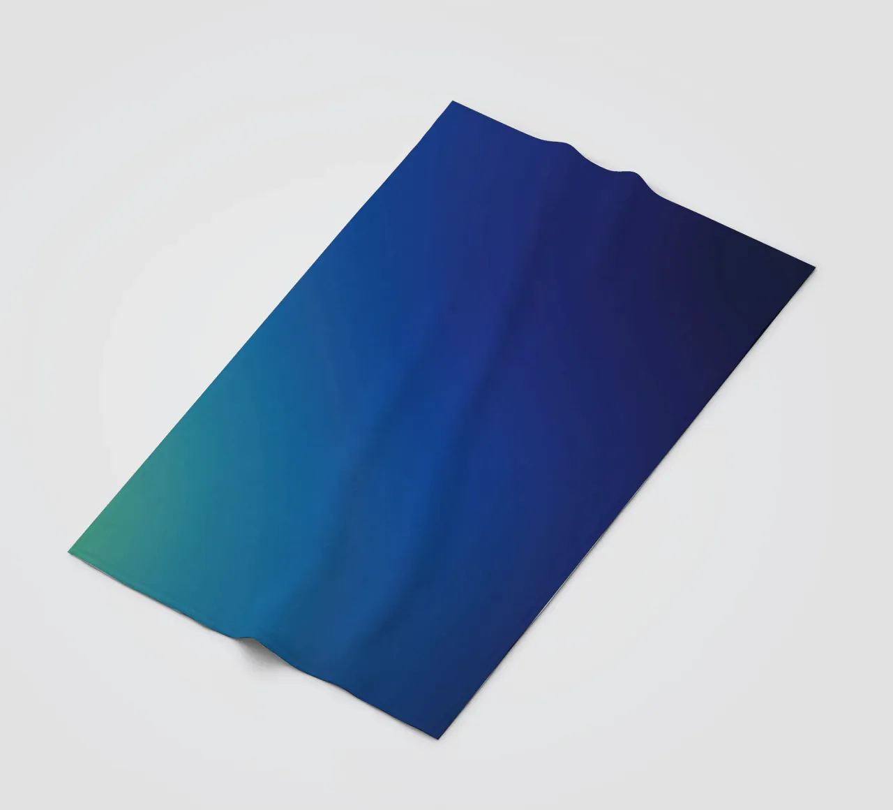 Gentle colour gradient Aurora Borealis fleece blanket by Katja Stehle Design