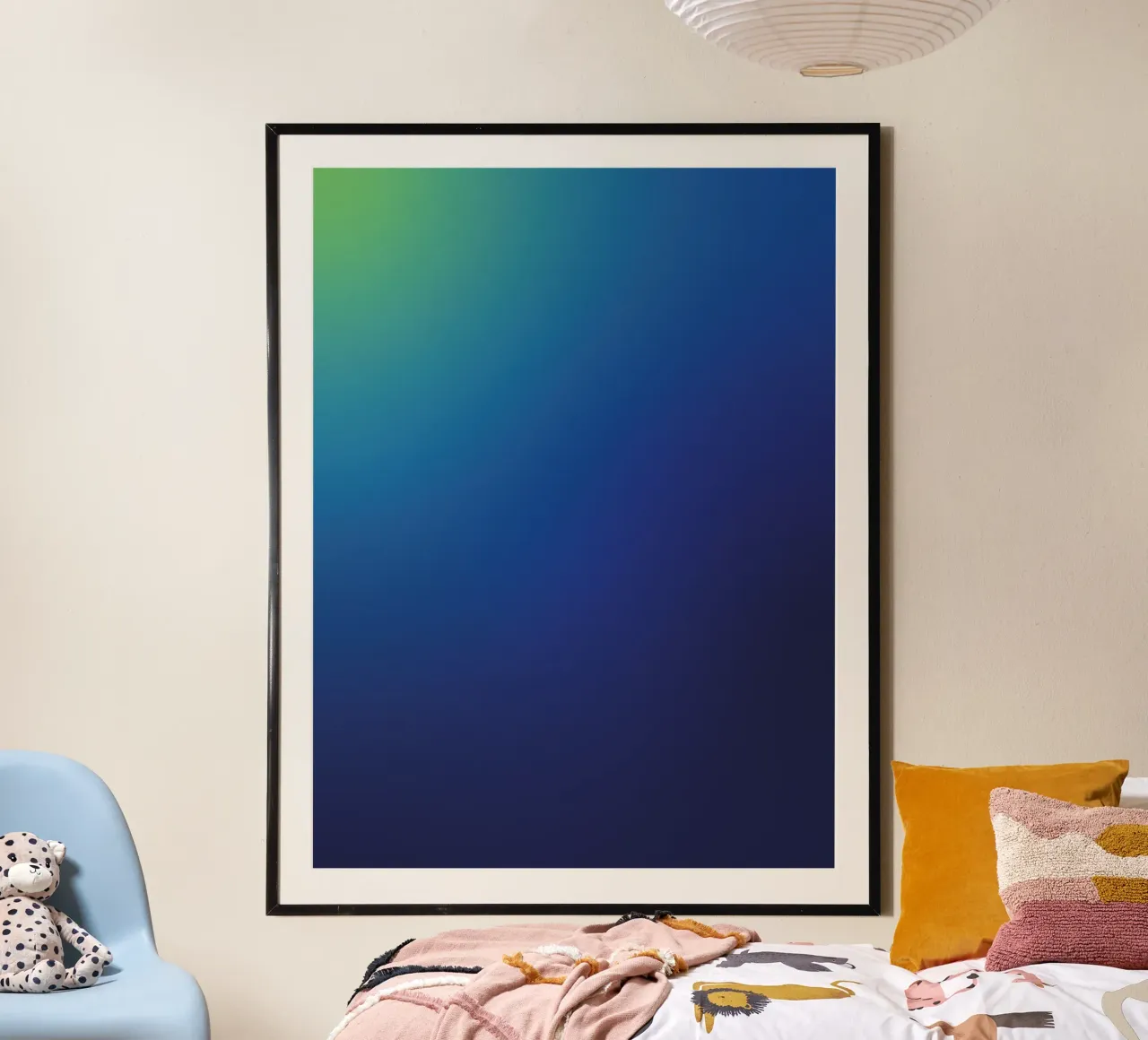 Delicata sfumatura di colore Aurora Boreale carta hahnemühle da Katja Stehle Design