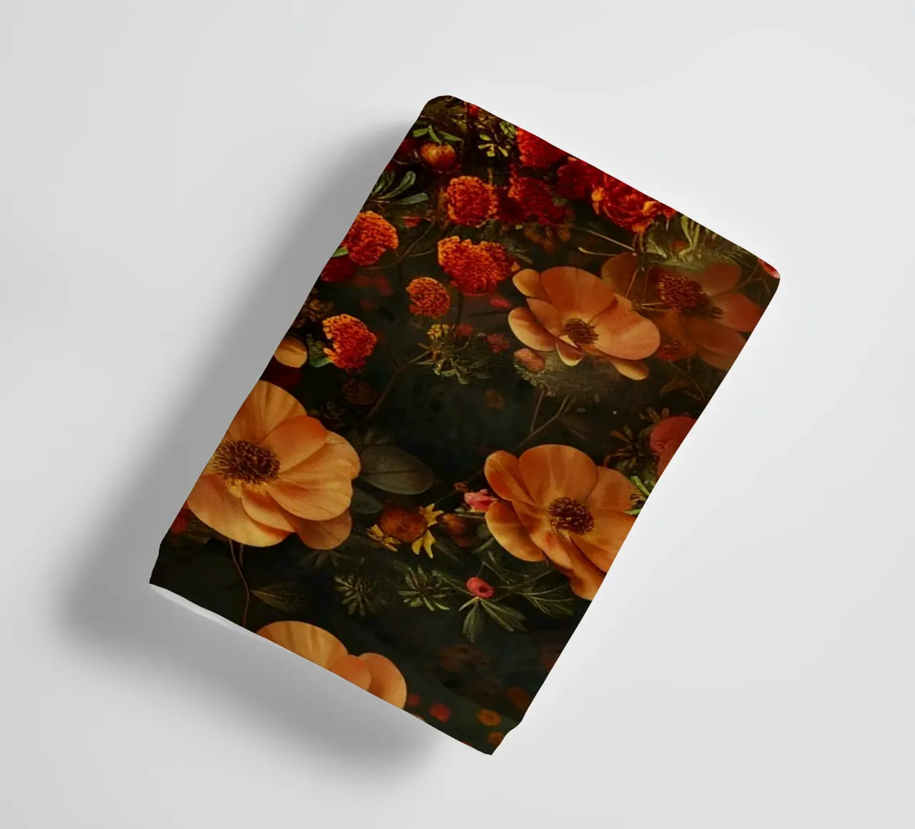 Flowers Garden Orange Red A asciugamano da bagno da Mateo