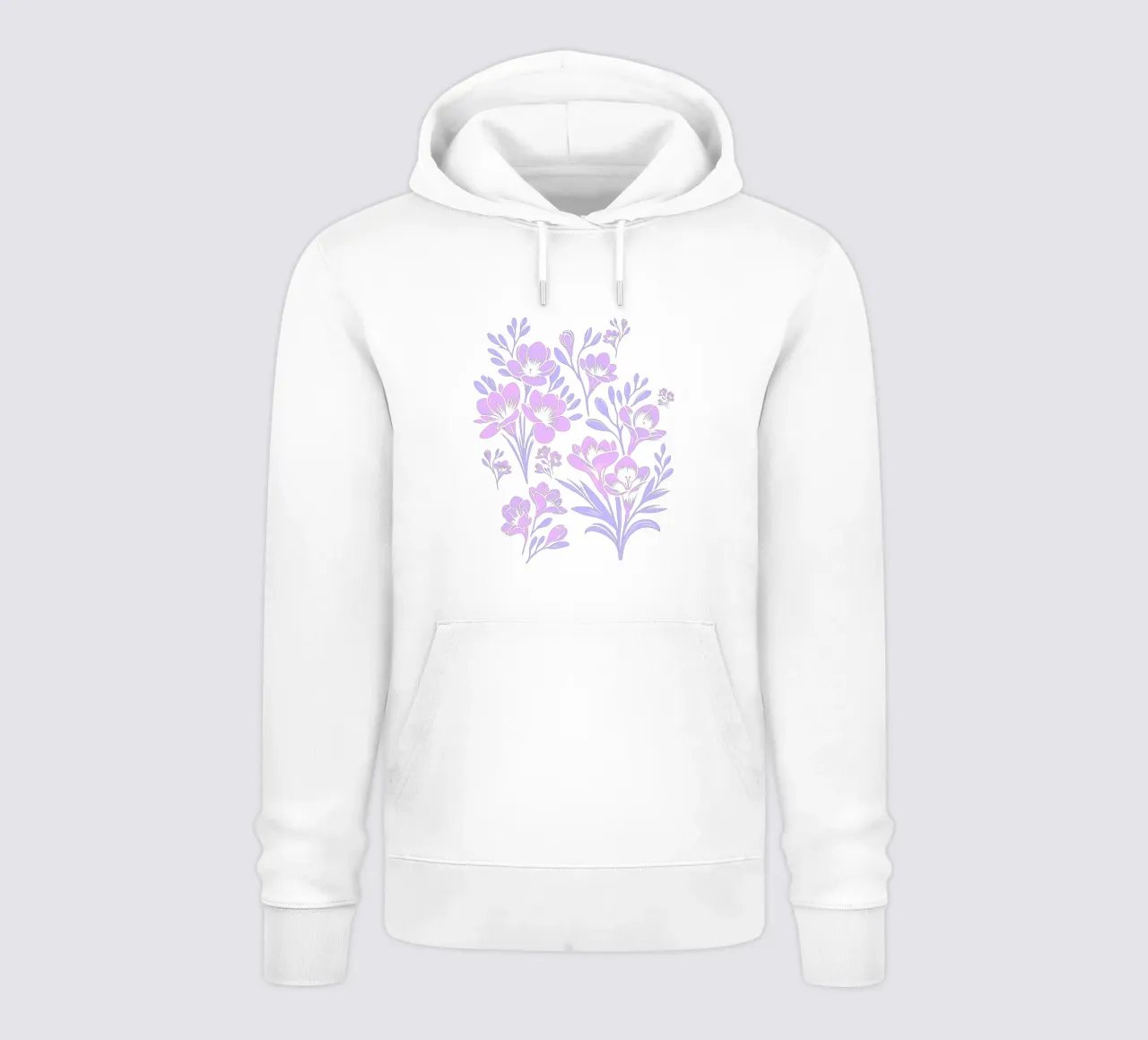 Fiori di fresia Lavanda felpa con cappuccio da SilverPegasus
