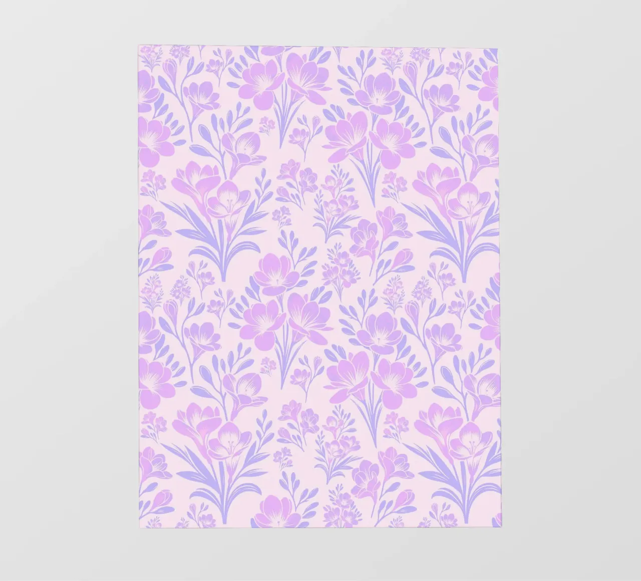 Fiori di fresia Lavanda telo in pvc da SilverPegasus