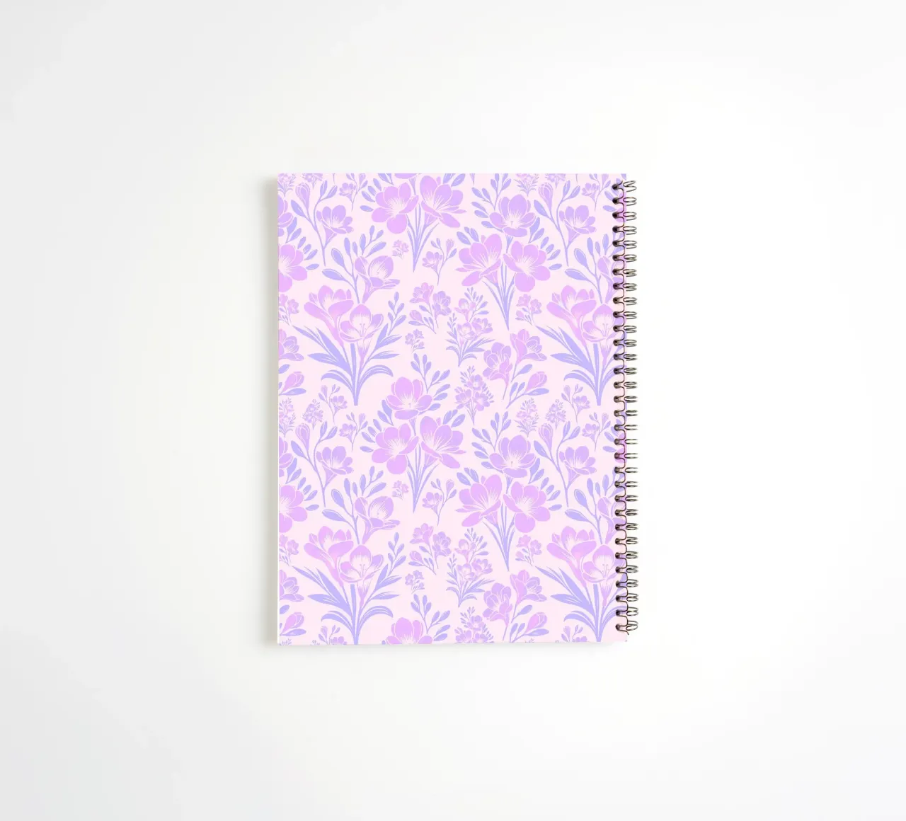 Fleurs de freesia Lavande carnet à spirale de SilverPegasus