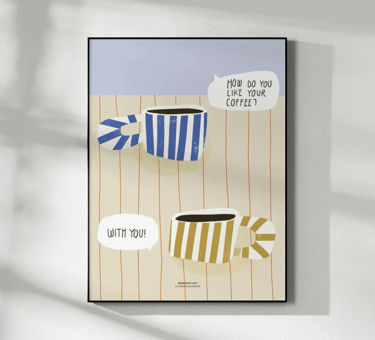 CAFFÈ CON TE plexiglass da sarahlenadesign